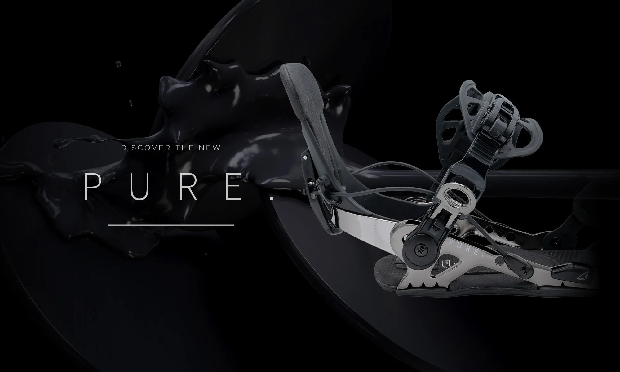 SP BINDINGS - Snowboard Bindings - Slab PURE 2025 (Multi Entry) - Gunmetal
