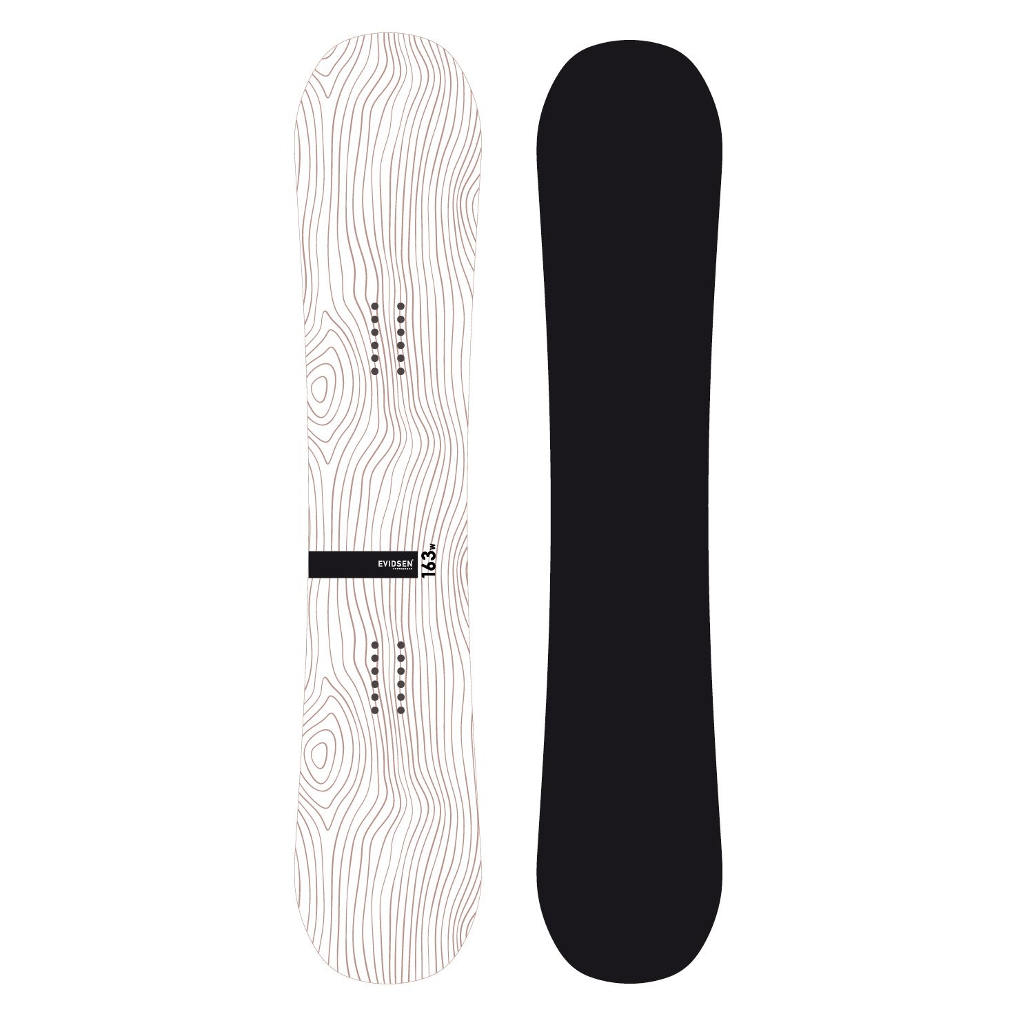 EVIDSEN SNOWBOARDS - Planche de Snowboard 163 WIDE