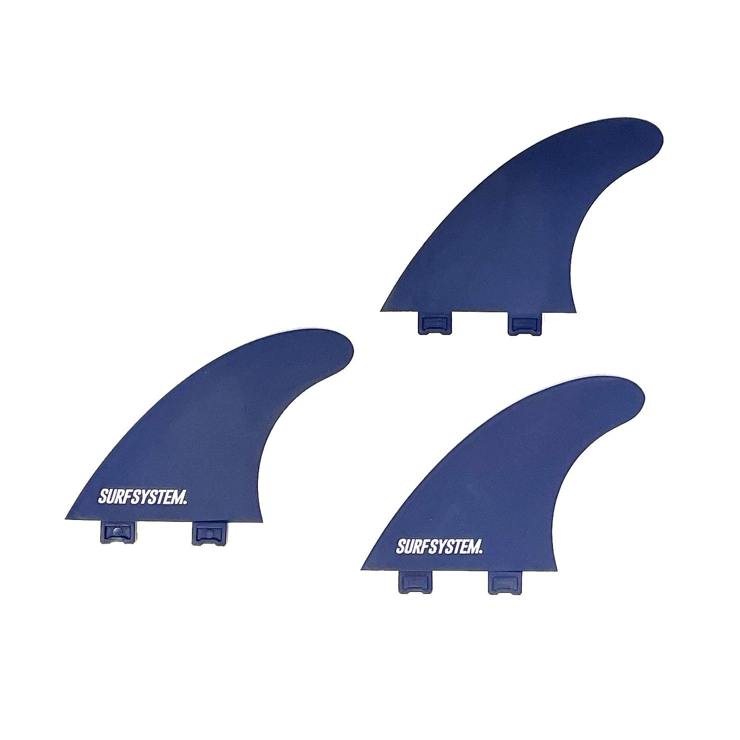 SURF SYSTEM - Set de 3 Dérives Recyclées Compatibles FCS - Navy