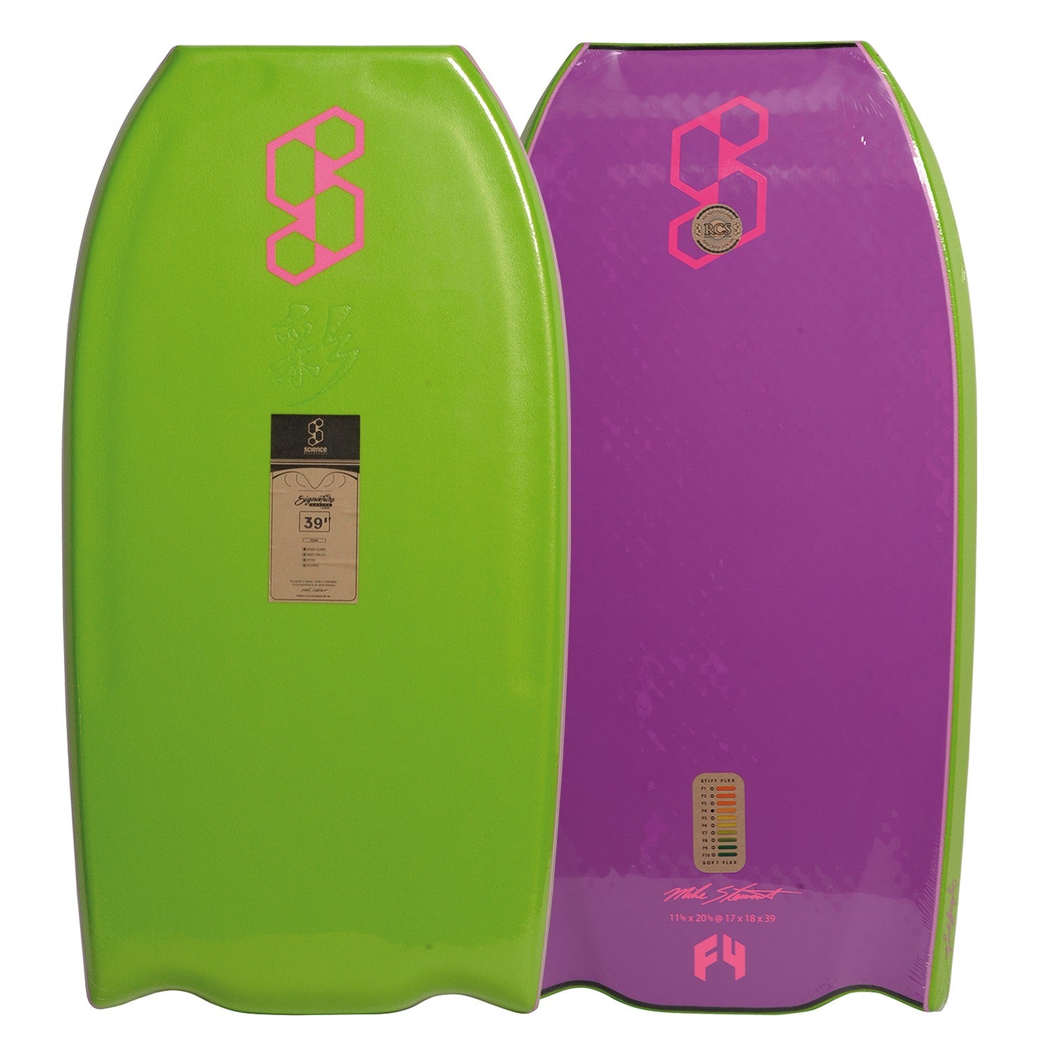 SCIENCE Bodyboard - Ayaka Suzuki - Flat Bat PP - Green / Violet Jade