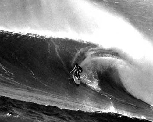 Photographie Surf Vintage JOHN SEVERSON  'At Sunset Beach'