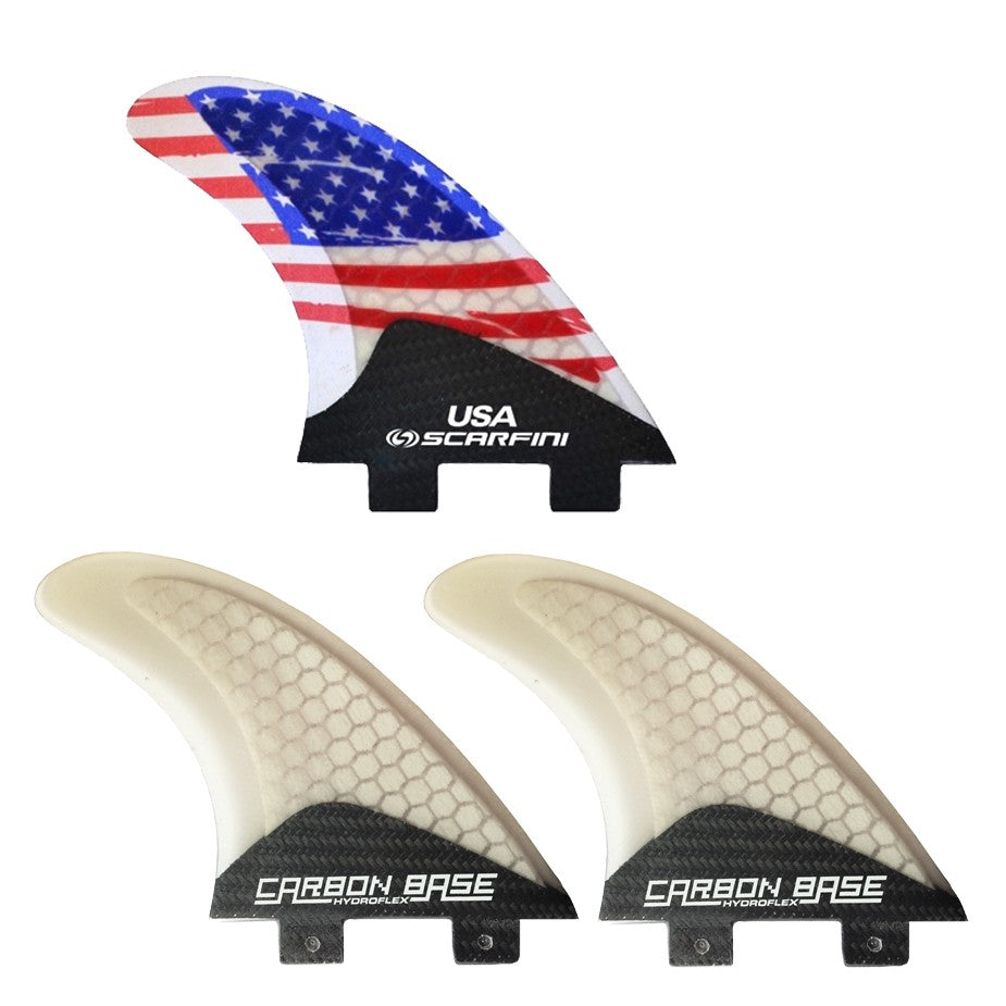 Set de 3 derives SCARFINI USA Flag Fin (taille M) (FCS)