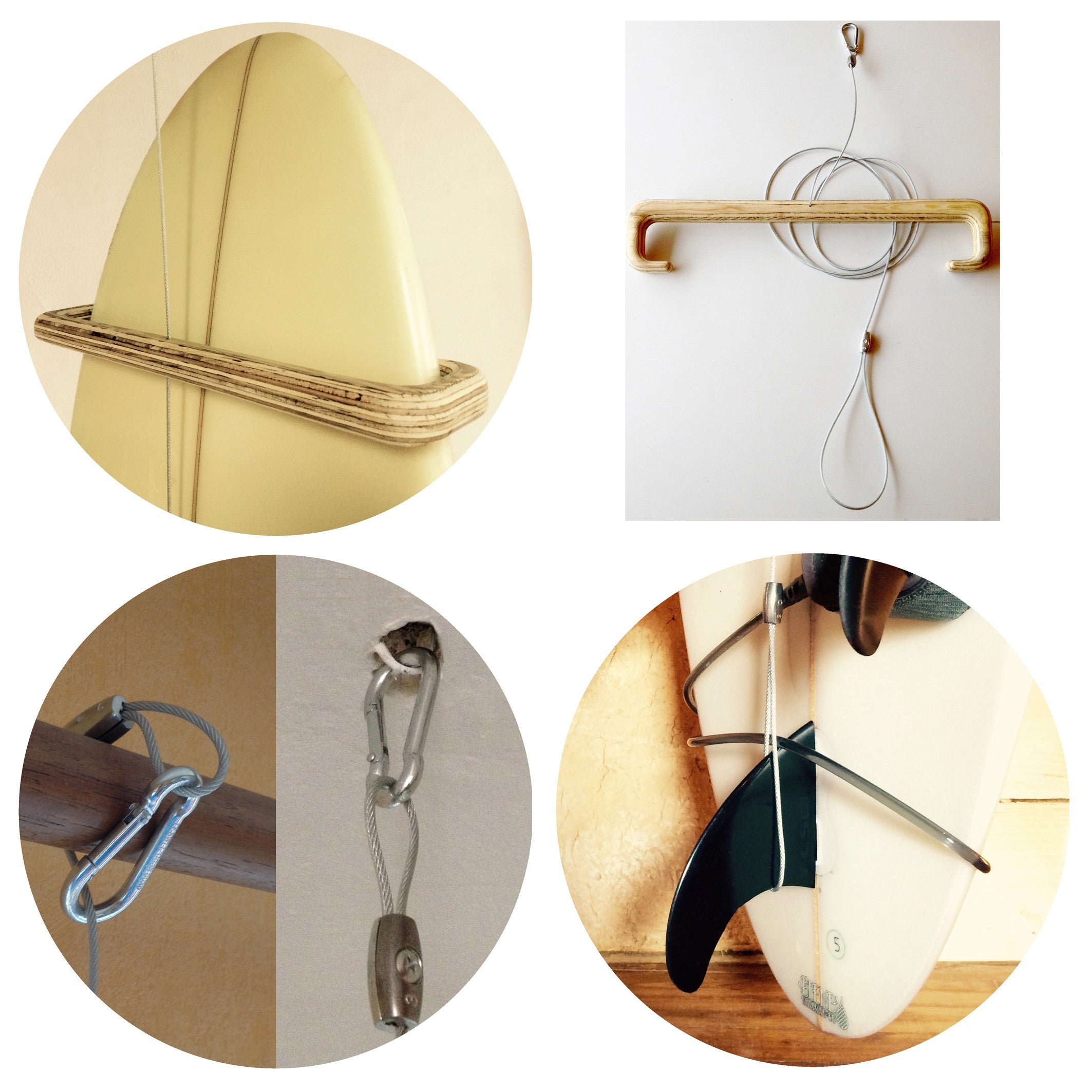 LEVITATION BOARD SUPPORT - Wooden support for Longboard, Surf and SUP