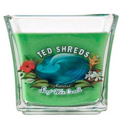 Bougie TED SHRED'S Natural surf Wax Candle Jars 32 oz green