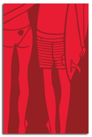 ANDY DAVIS - Lithographie - Red Summer Love - Large print