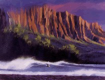 KEN AUSTER - Poster - 'Kauai Coast'