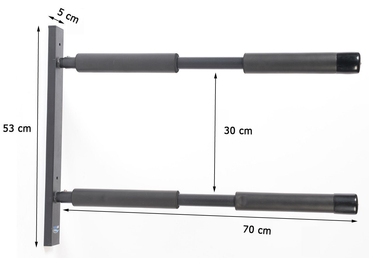 SURF SYSTEM - Wall Mount - Double Rack Shortboards, Longboards, SUP