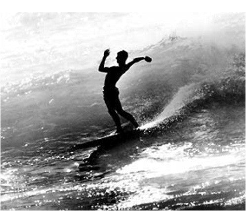 Photographie Surf Vintage JOHN SEVERSON 'Kemp Aaberg at Rincon 1959'