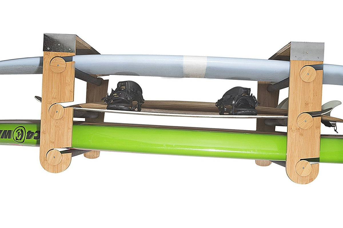 CORSURF modular ceiling support - Roll Rack Wood Shortboards, Longboards, SUP