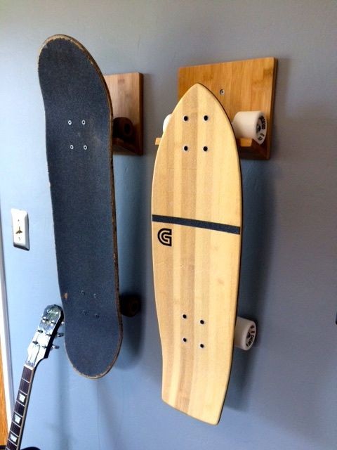 CORSURF - Support mural Skateboard (Bamboo Wall Rack)