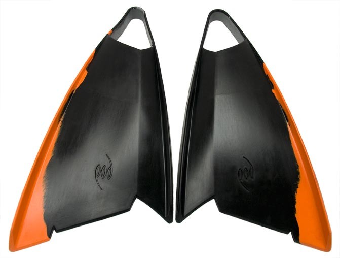 POD PF3 Bodyboard Fins Black Orange