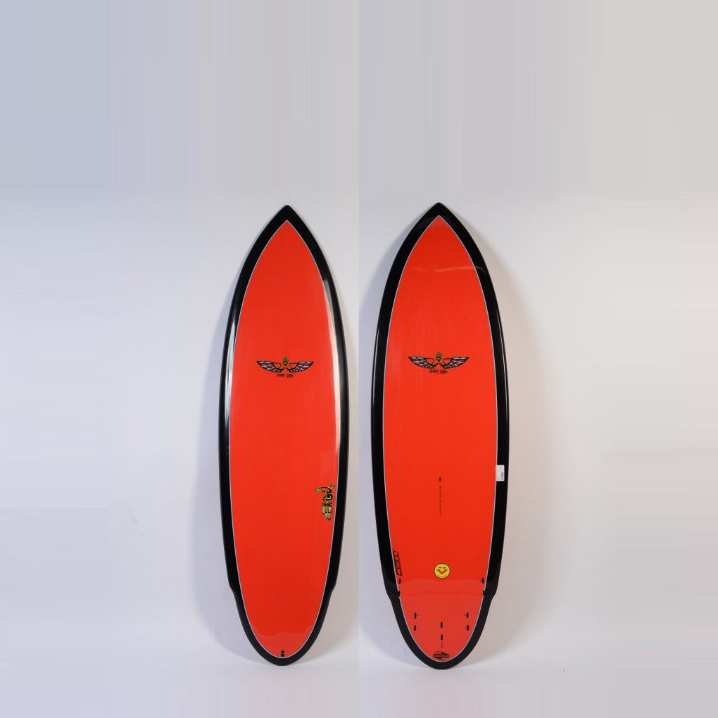 BOARDWORKS - Planche de Surf Von Sol Shadow red/black (epoxy)