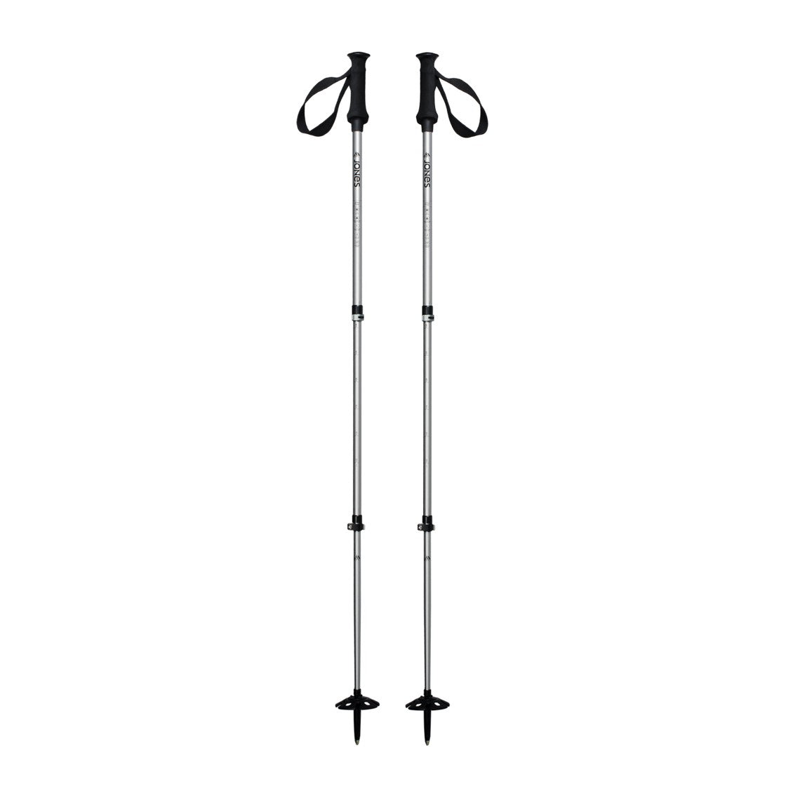Batons téléscopiques JONES Explorer Poles - Silver