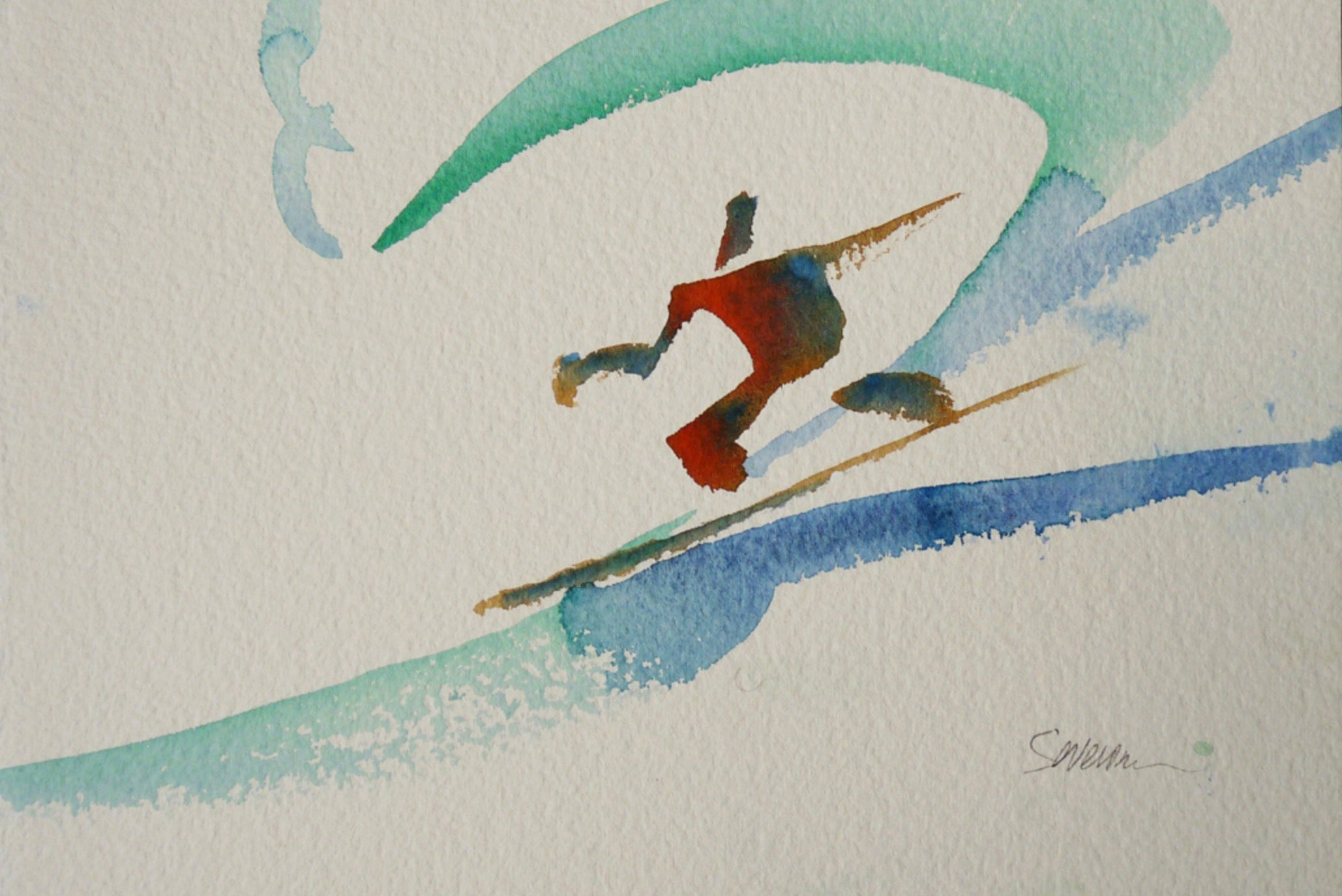 Aquarelles Surf