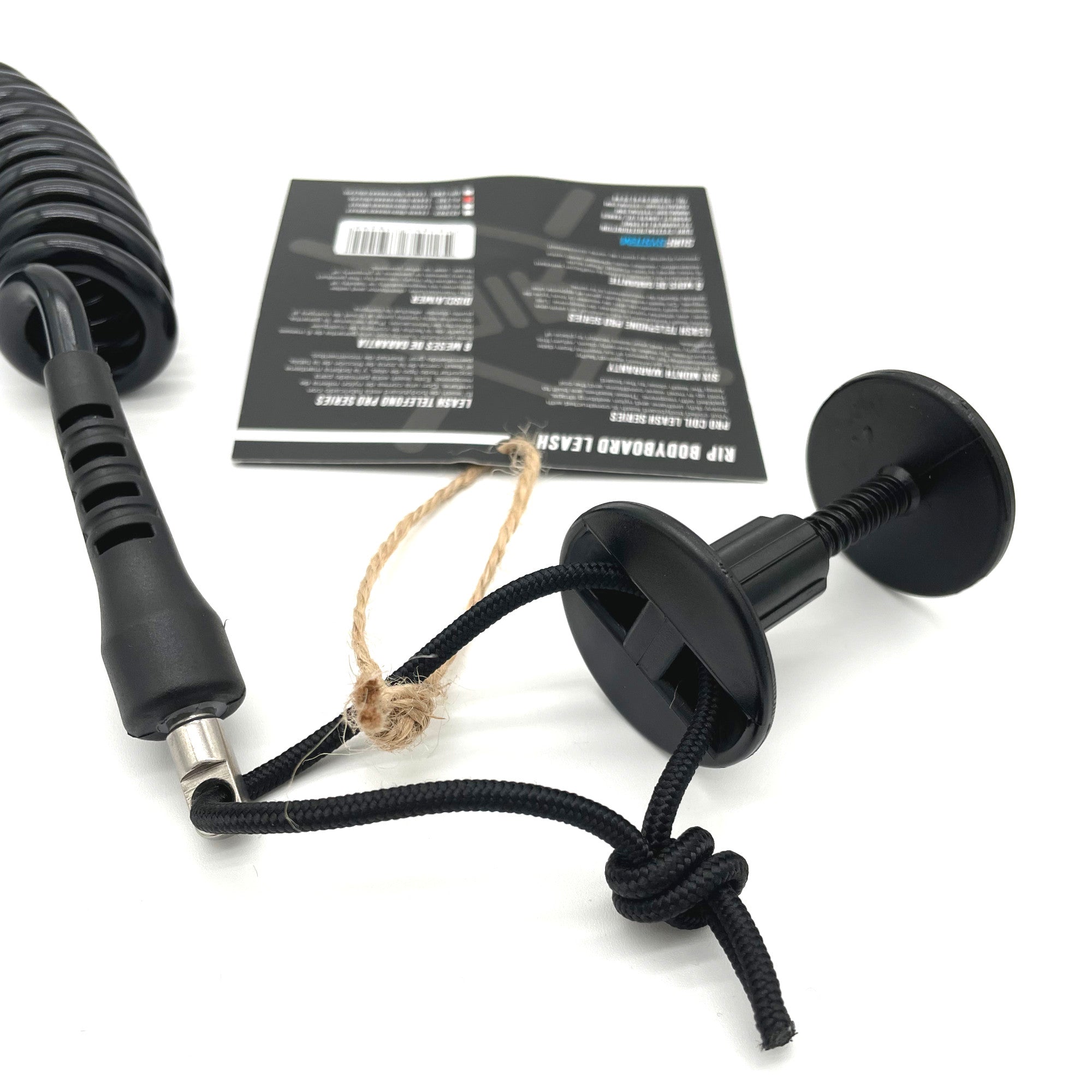 RIP - Bodyboard Pro Series Biceps Leash - Black