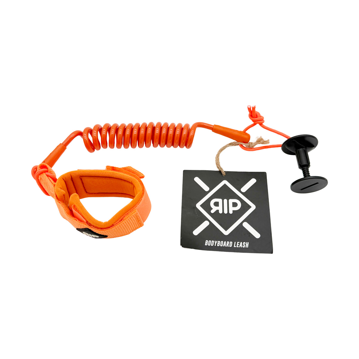 RIP - Leash Poignet Bodyboard No Swivel - Neon Orange