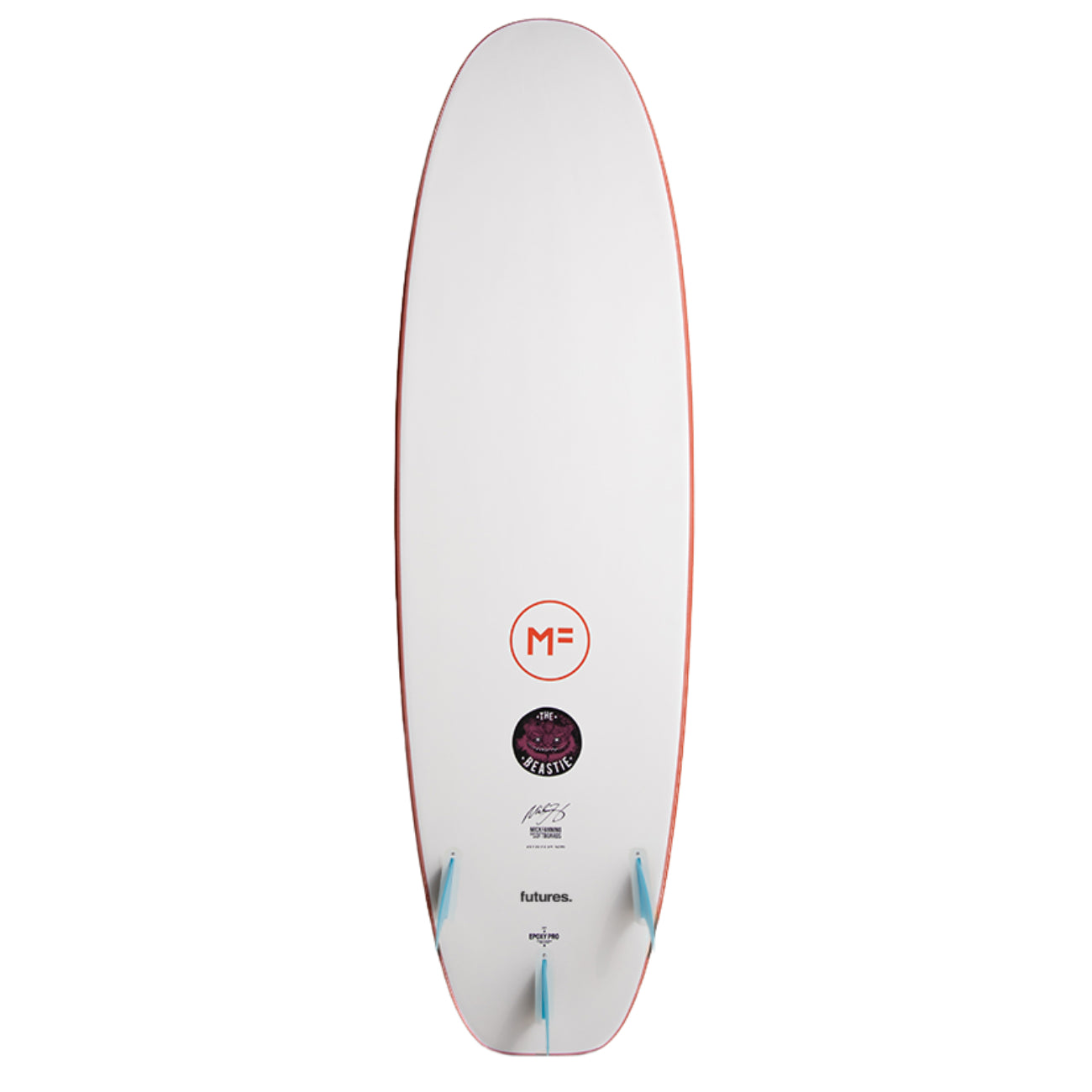 MF Mick Fanning - Beastie 6'6 Futures - Rust (Copie)