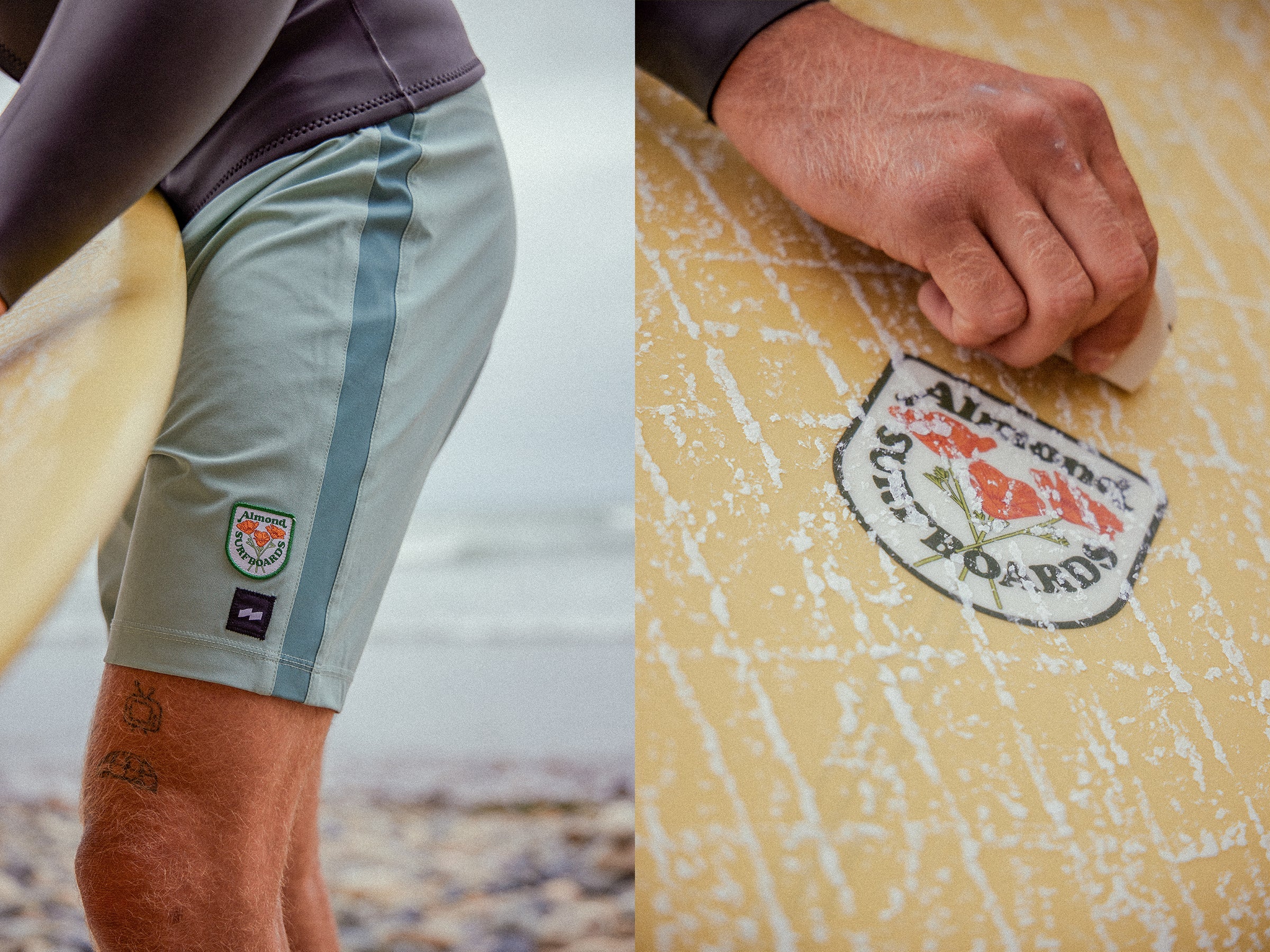 ALMOND x BANKS - Boardshort - Sage Green