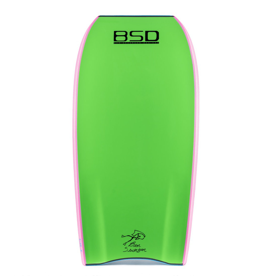 BSD Bodyboard - T10 - Aqua Blue / Fluoro Green