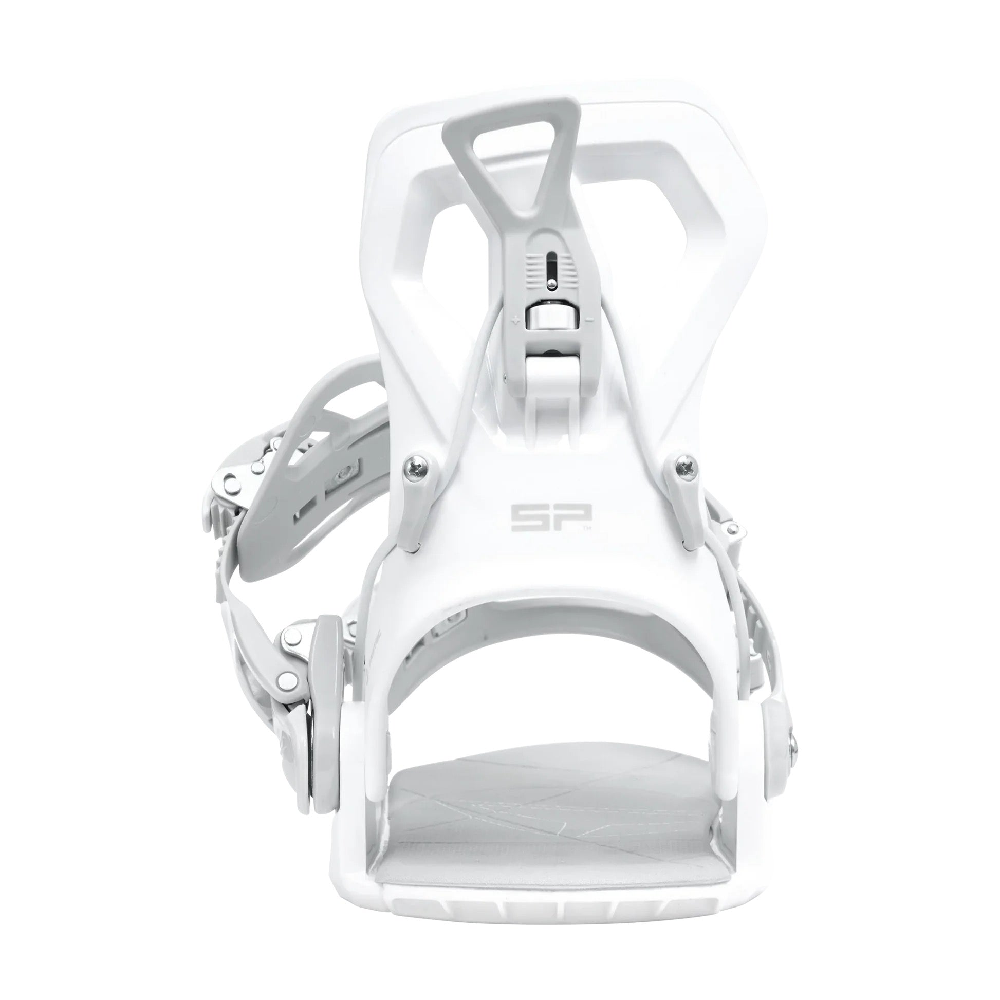 SP BINDINGS - Fijaciones de snowboard BASE+ 2026 (Multi-Entrada) - Blanco