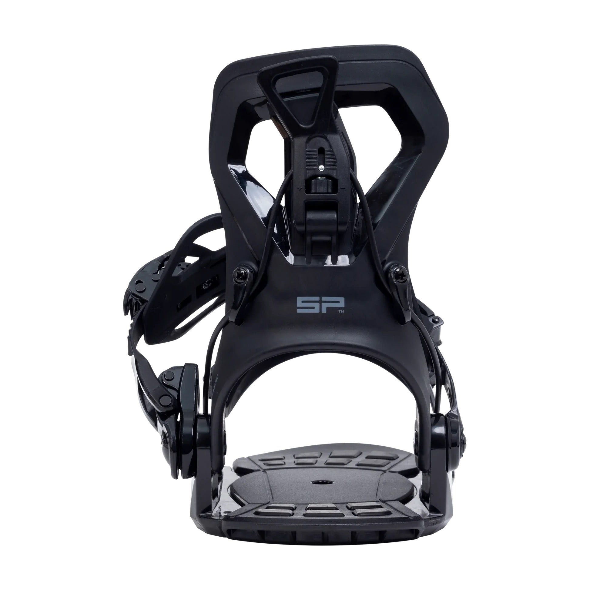 SP BINDINGS - Fijaciones de snowboard - BASE 2026 (Acceso Trasero) - Negro