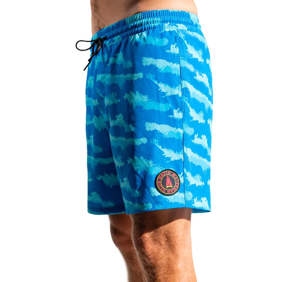 DA FIN - Boardshort - Camo Blue