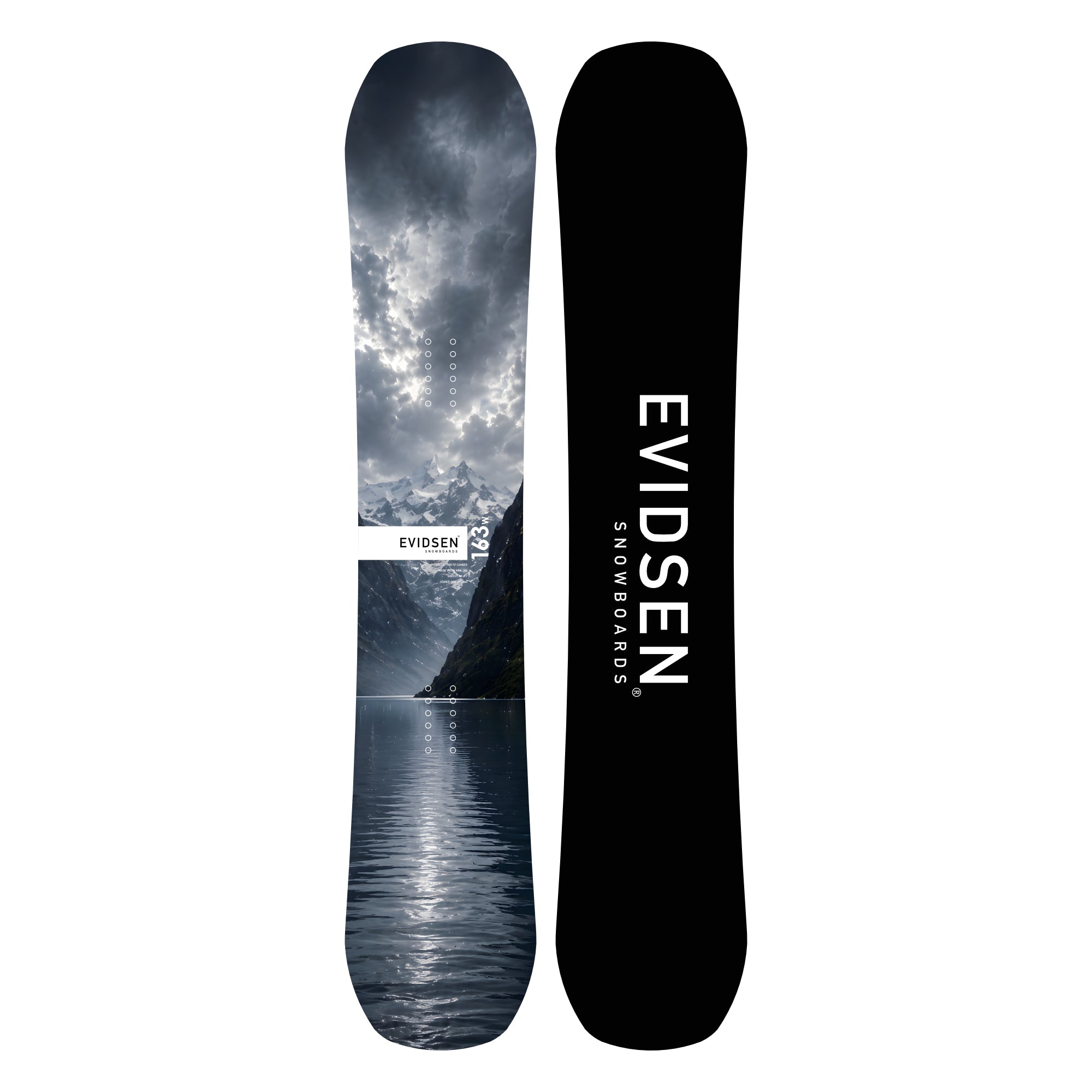EVIDSEN SNOWBOARDS - Planche de Snowboard FJORD SERIES - Fjord - 163 Wide