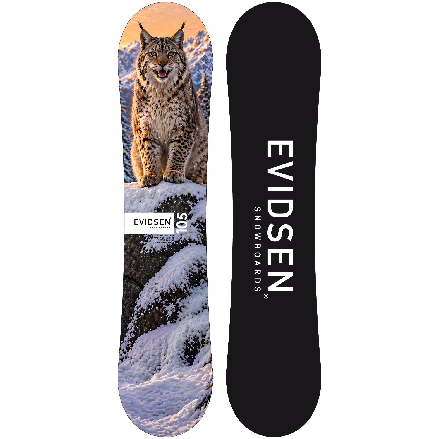 EVIDSEN SNOWBOARDS - Junior Snowboards - Lynx - 105cm