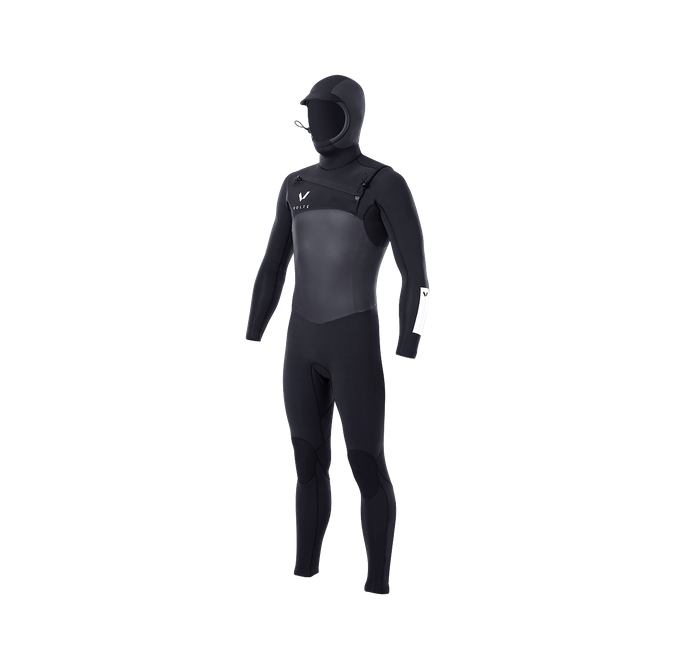 VOLTE - Supreme 5/4 Front Zip Hood - Black