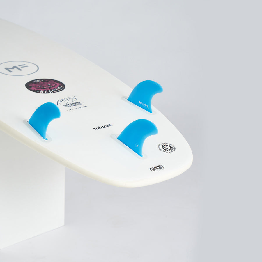 MF Mick Fanning - Beastie 6'6 Futures - White