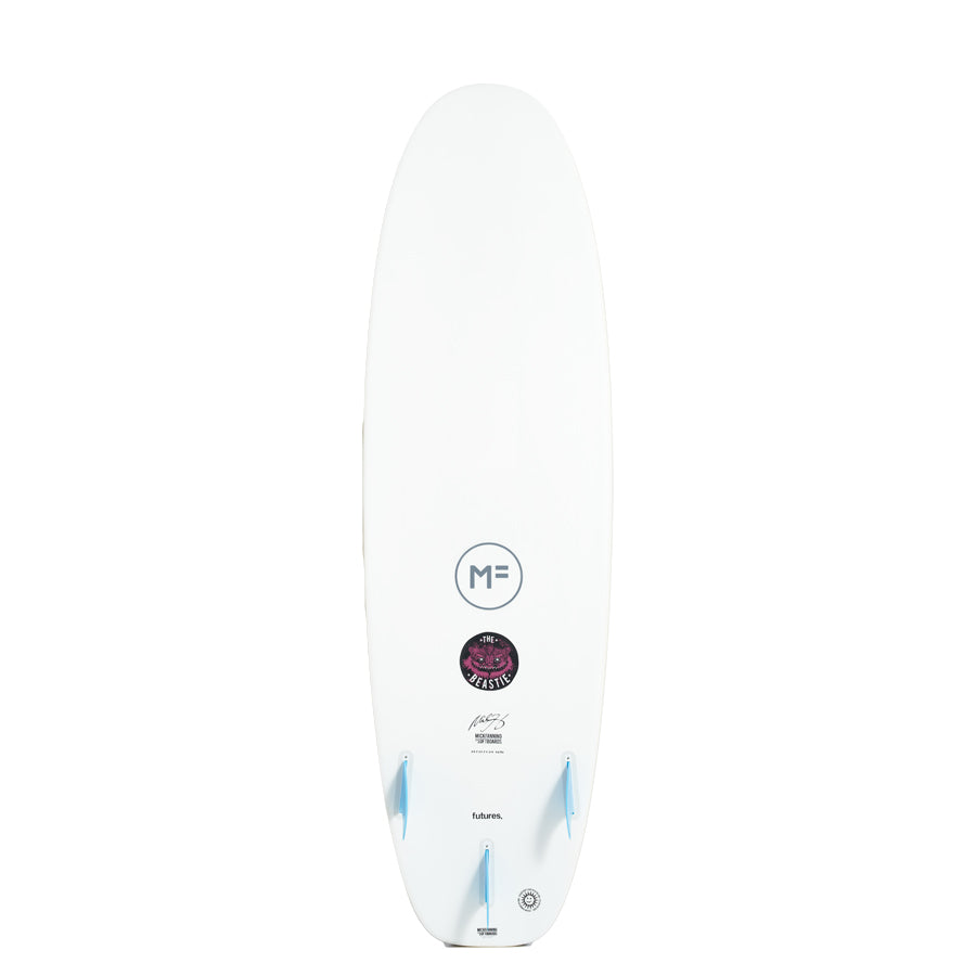 MF Mick Fanning - Beastie 6'6 Futures - White