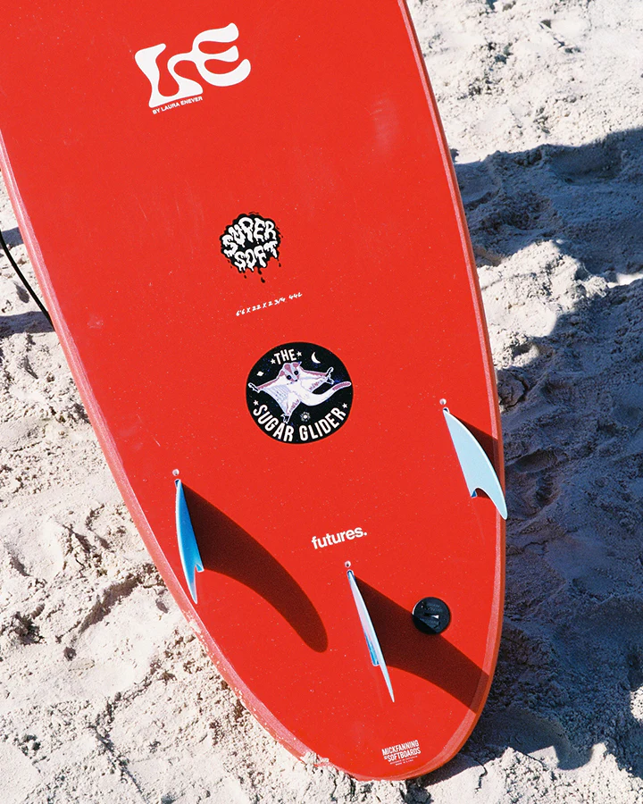 MF Mick Fanning x Laura Enever - Sugar Glider Super Soft - 7'0 - Futures - Rojo