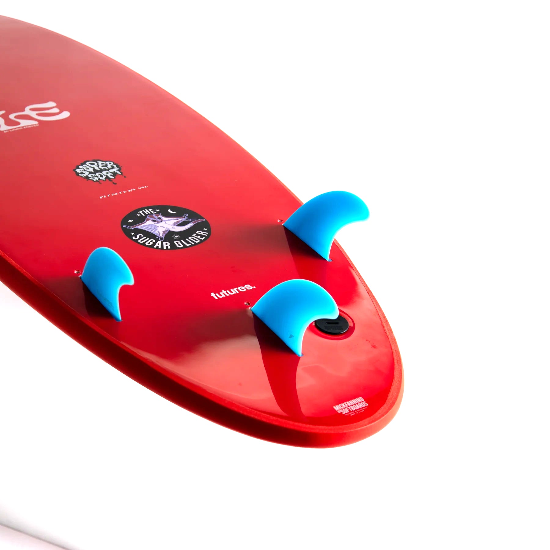 MF Mick Fanning x Laura Enever - Sugar Glider Super Soft - 7'0 - Futures - Rojo