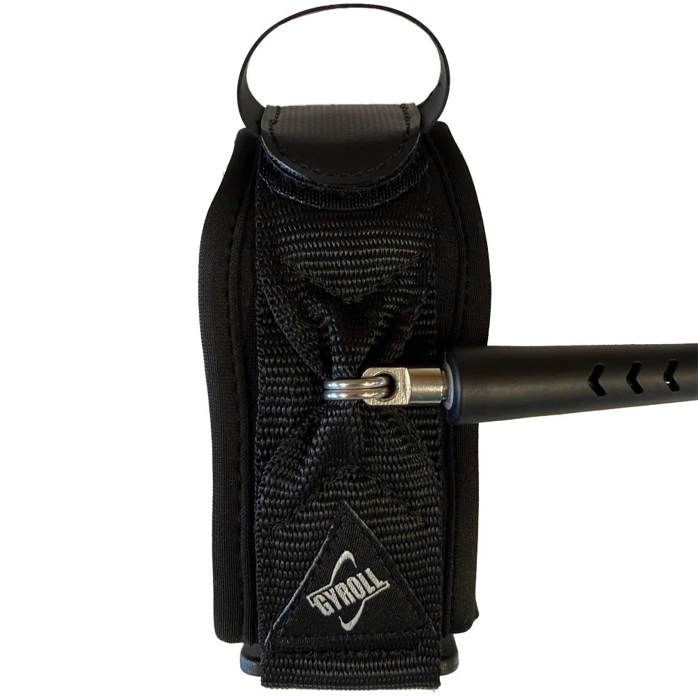 GYROLL - Atlas Biceps Bodyboard Leash - Black / White