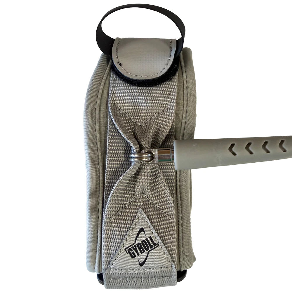 GYROLL - Atlas Biceps Bodyboard Leash - Grey / Black