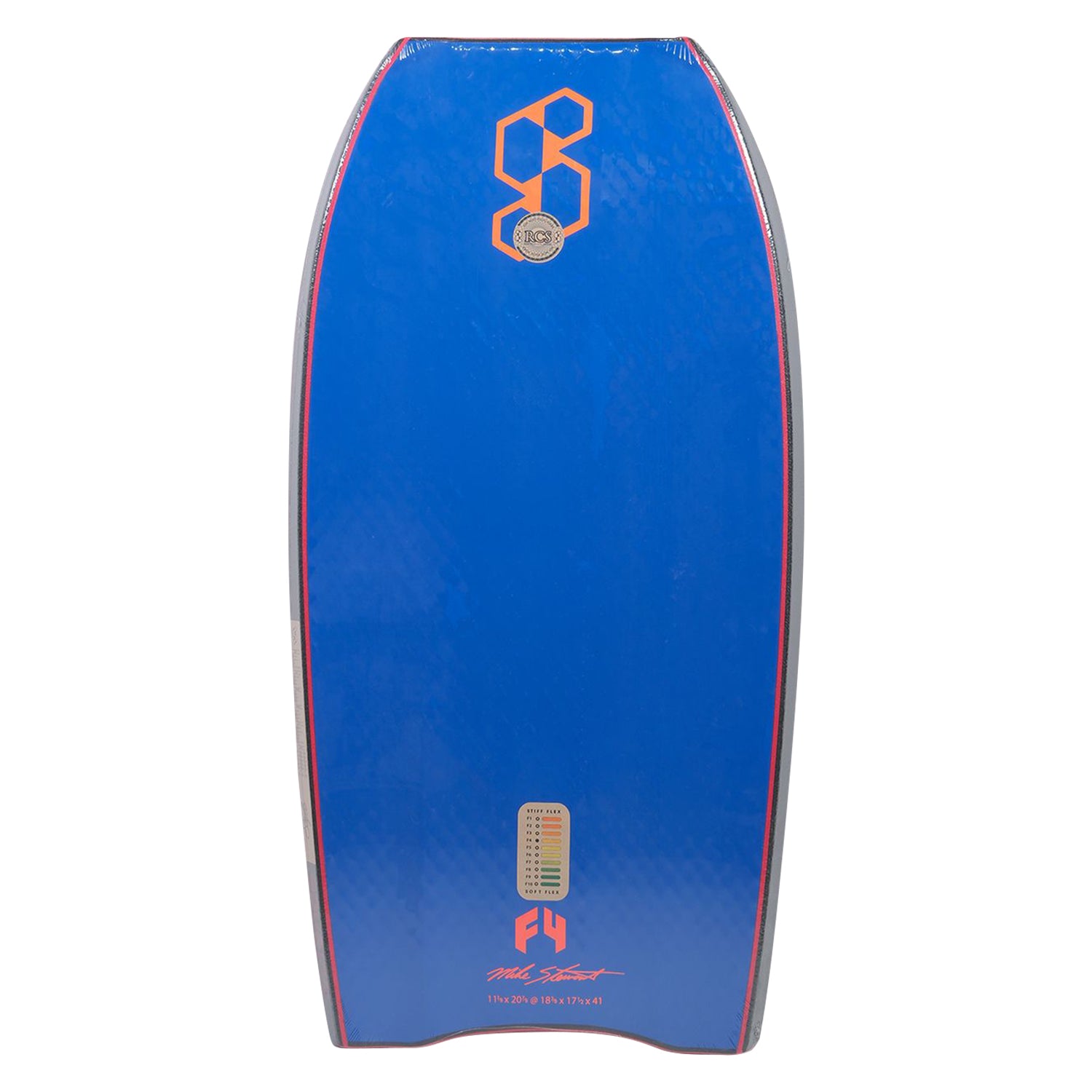 Science Bodyboard - Style Loaded F4 Quad Vent PP - Orange / Dark Blue