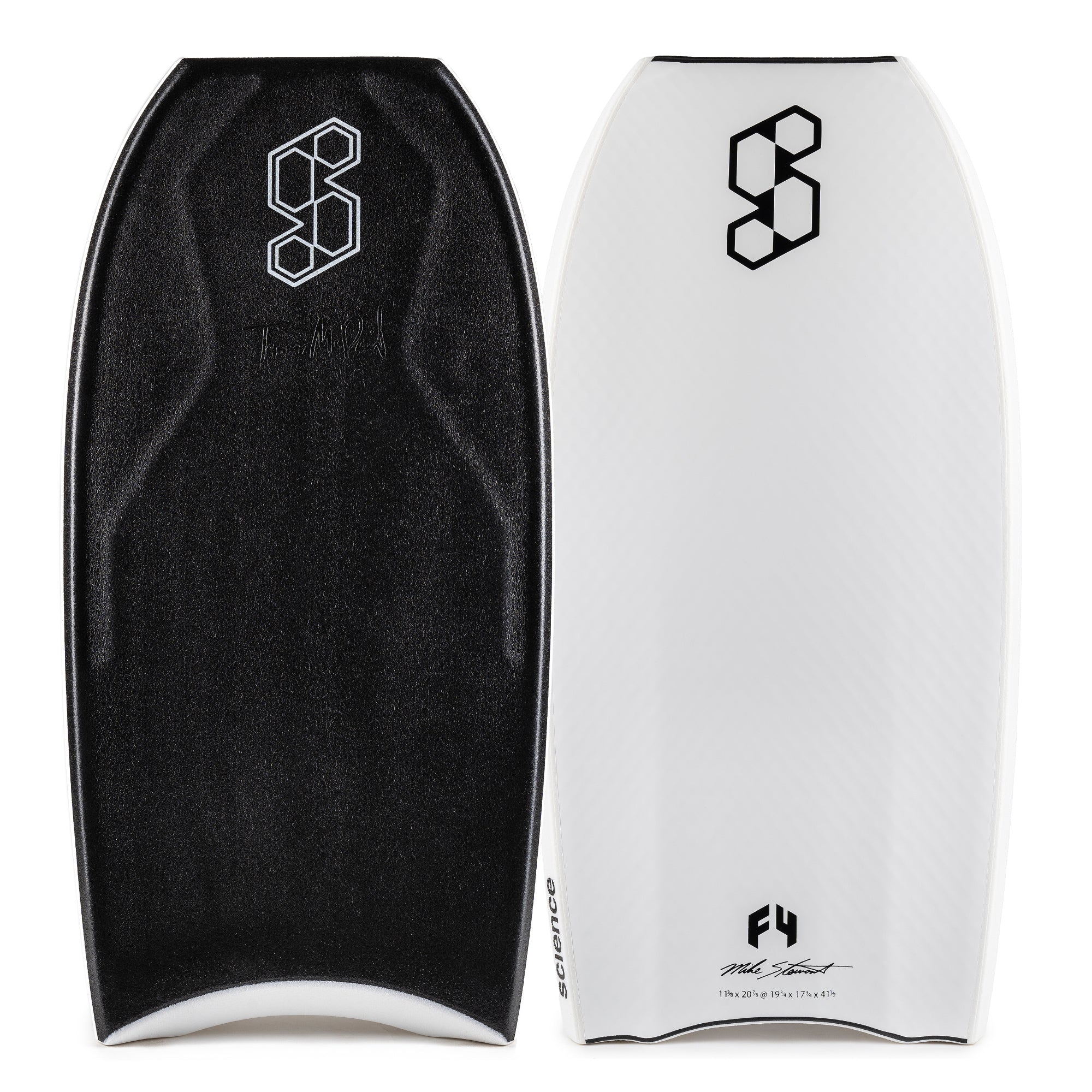 Science Bodyboard - Tanner LTD PP Tri Quad F4 - Black / White