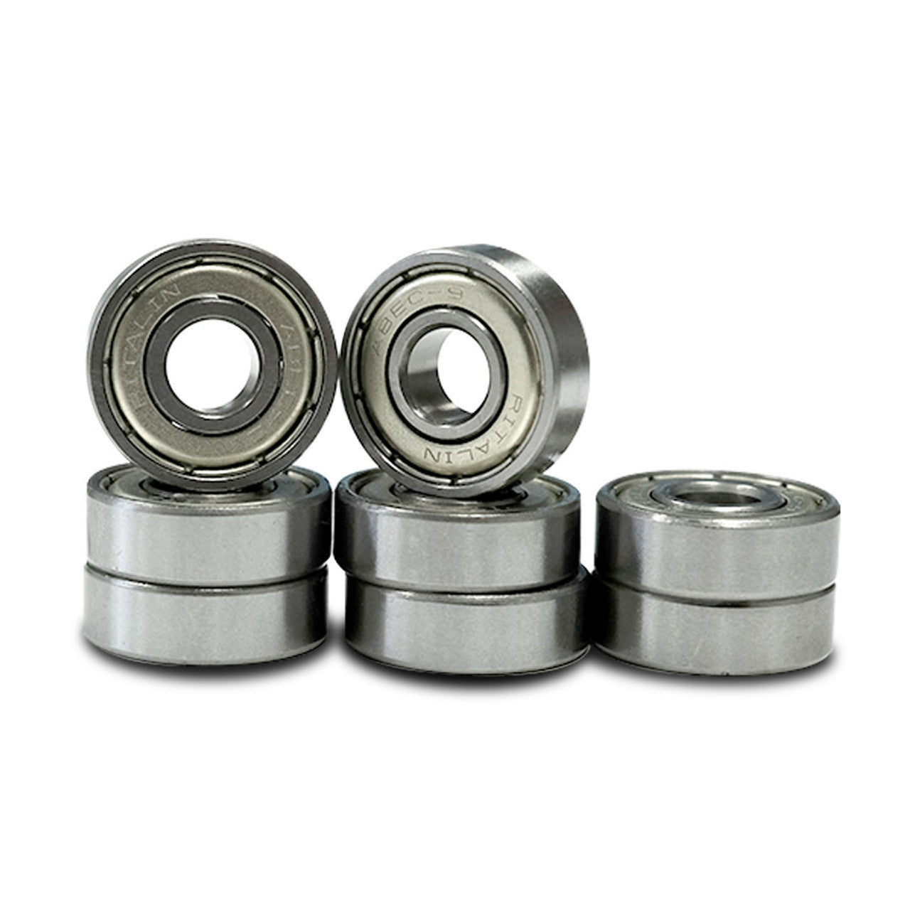 YOCAHER - Skateboard Bearings- Abec 9 Ritalin - Chrome