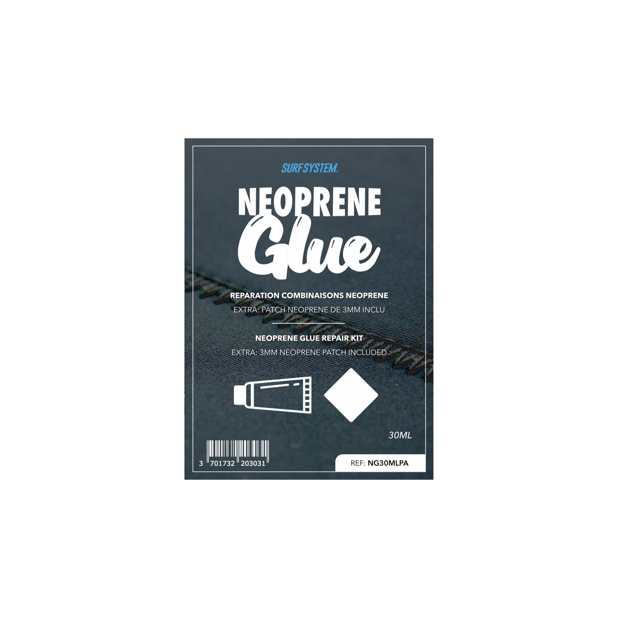 Surf System - Neoprene Glue + Patch - Black