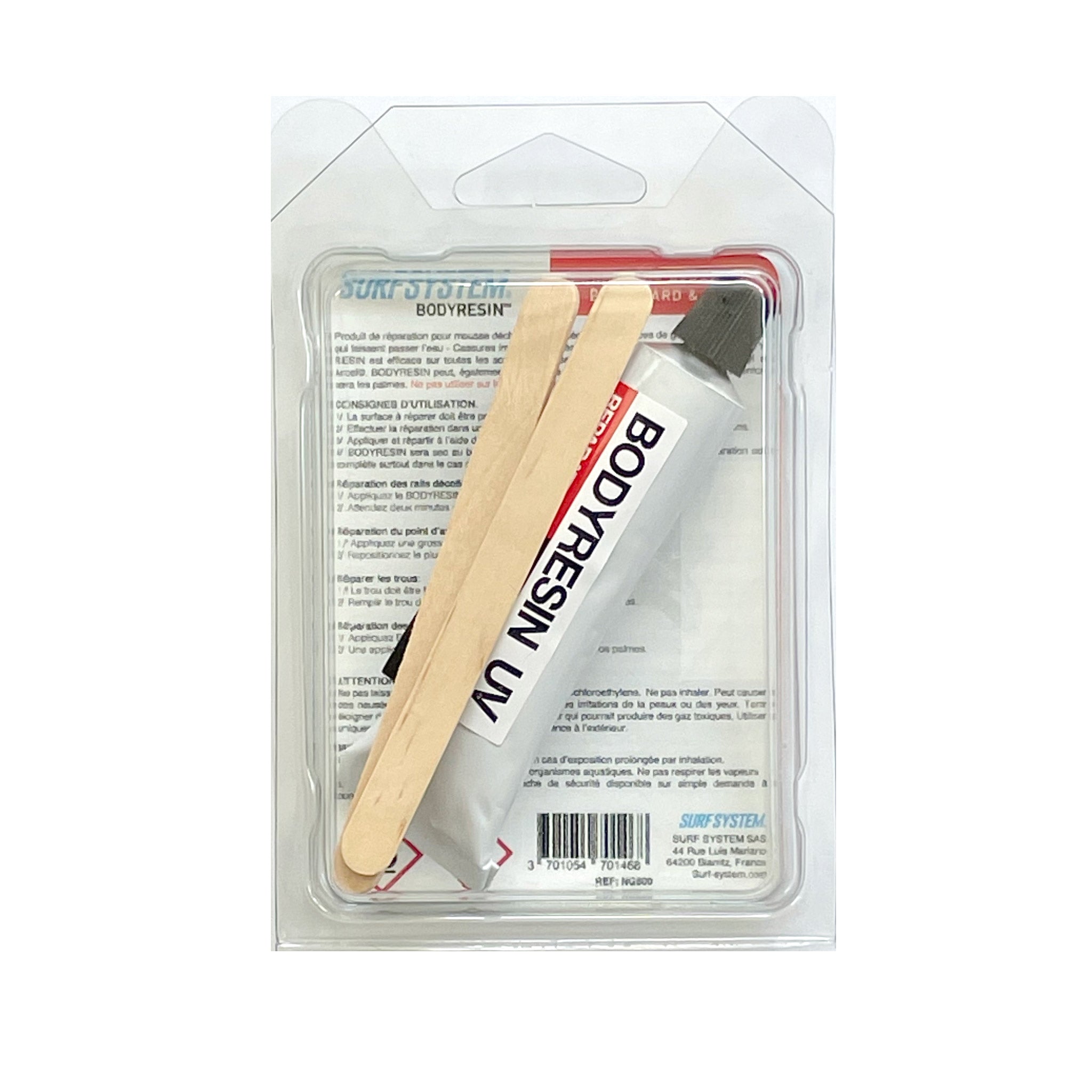 SURF SYSTEM - Kit de reparación de bodyresin - Bodyboard y Aletas