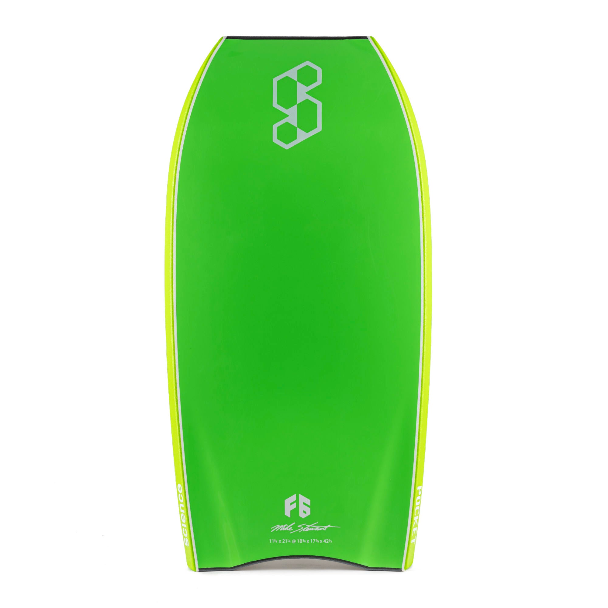 SCIENCE Bodyboards - Pocket Spec PP 1.2 - Grey / Bright Green