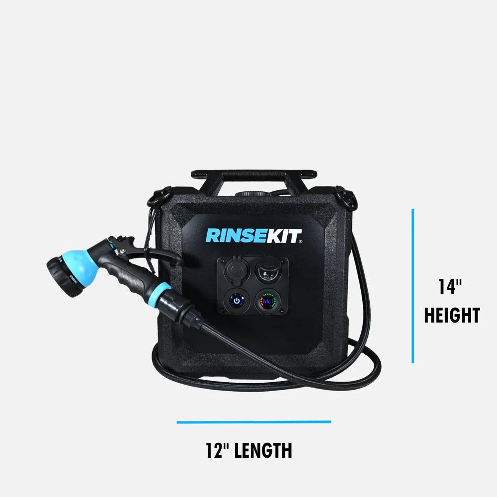 RINSEKIT CUBE - Douche portable autonome (avec Batterie) - Black