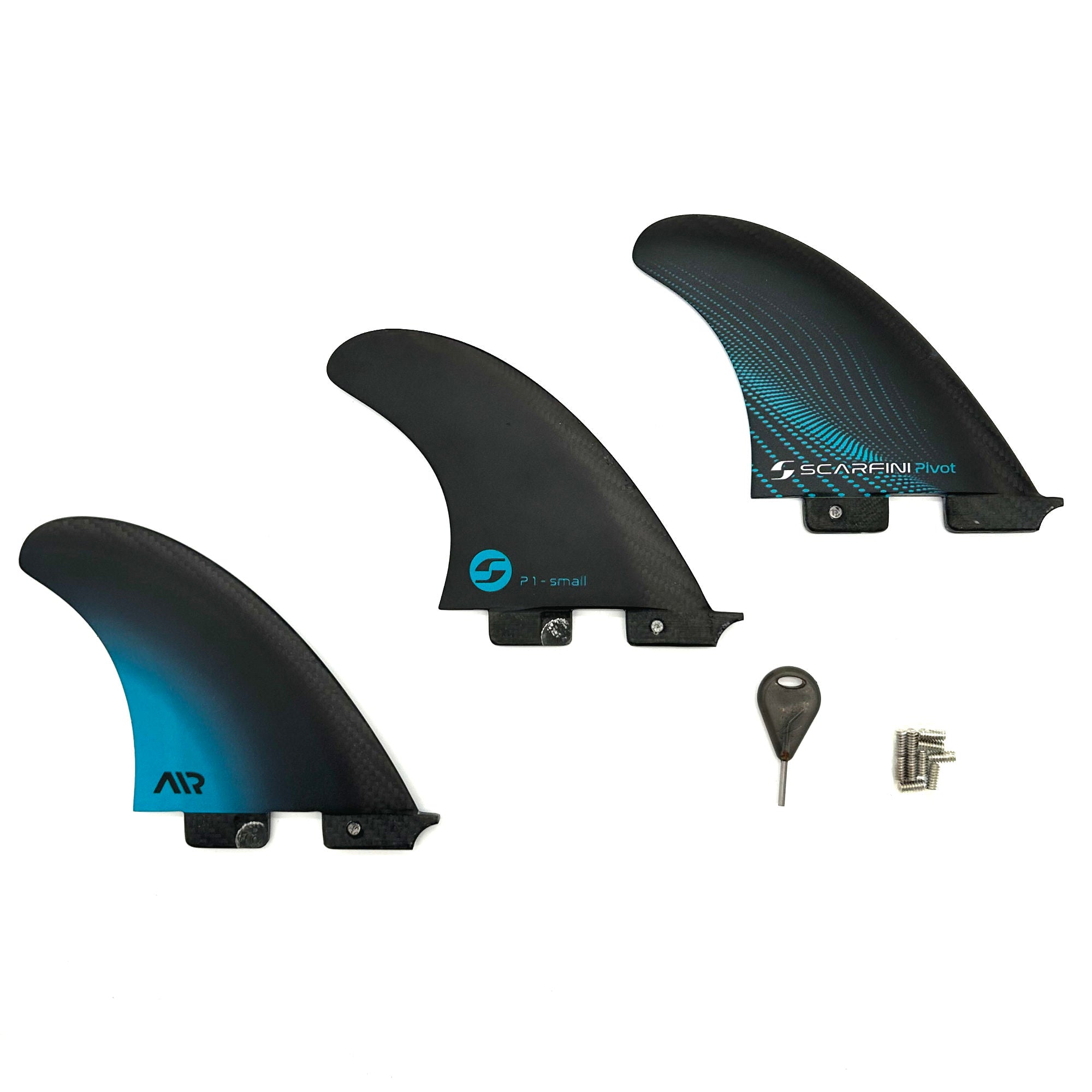 SCARFINI - THRUSTER - AIR-CARBON FIBERGLASS FINS (Small) - FCS2