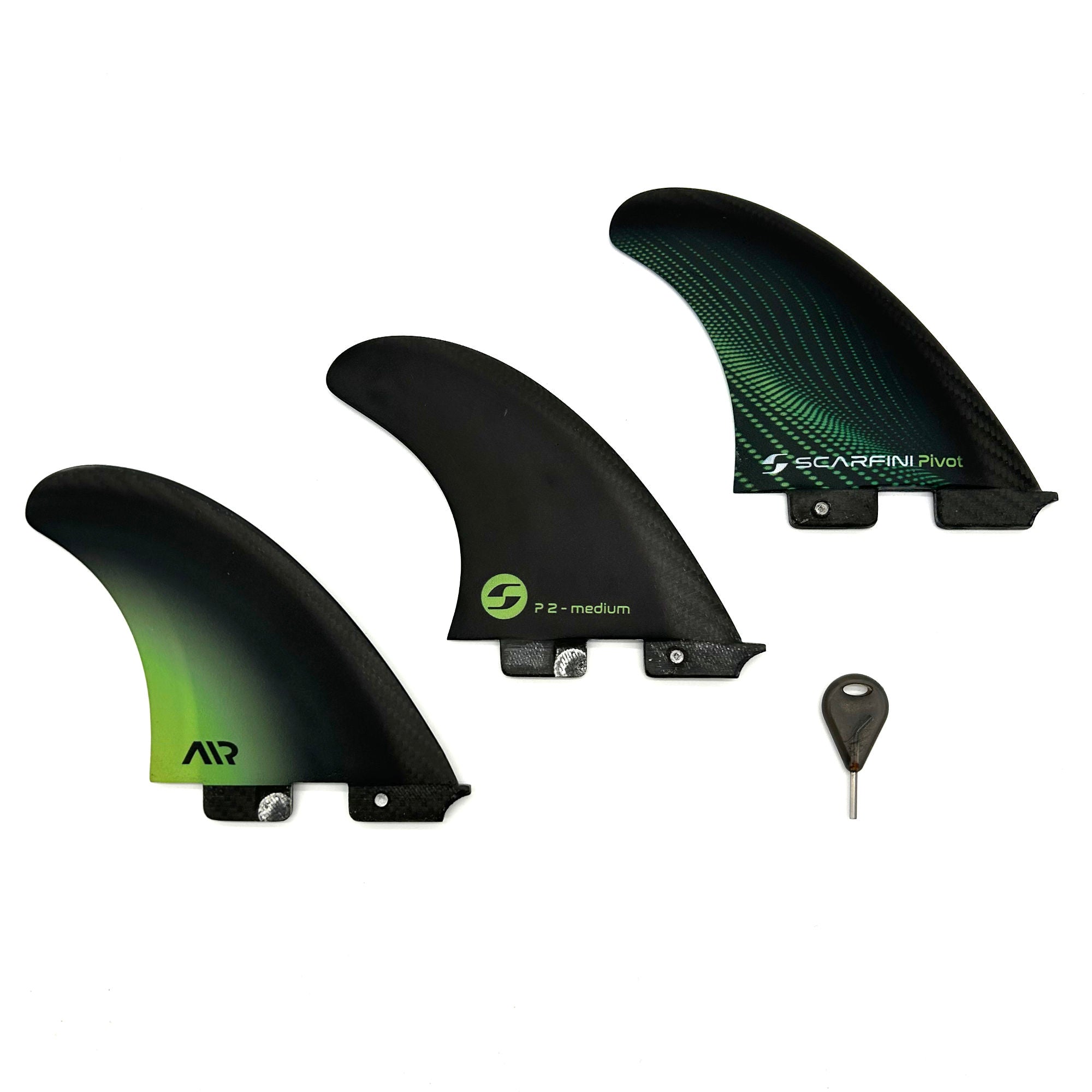 SCARFINI - FIVER - AIR-CARBON FIBERGLASS FIN (Medium) - Compatible FCS2
