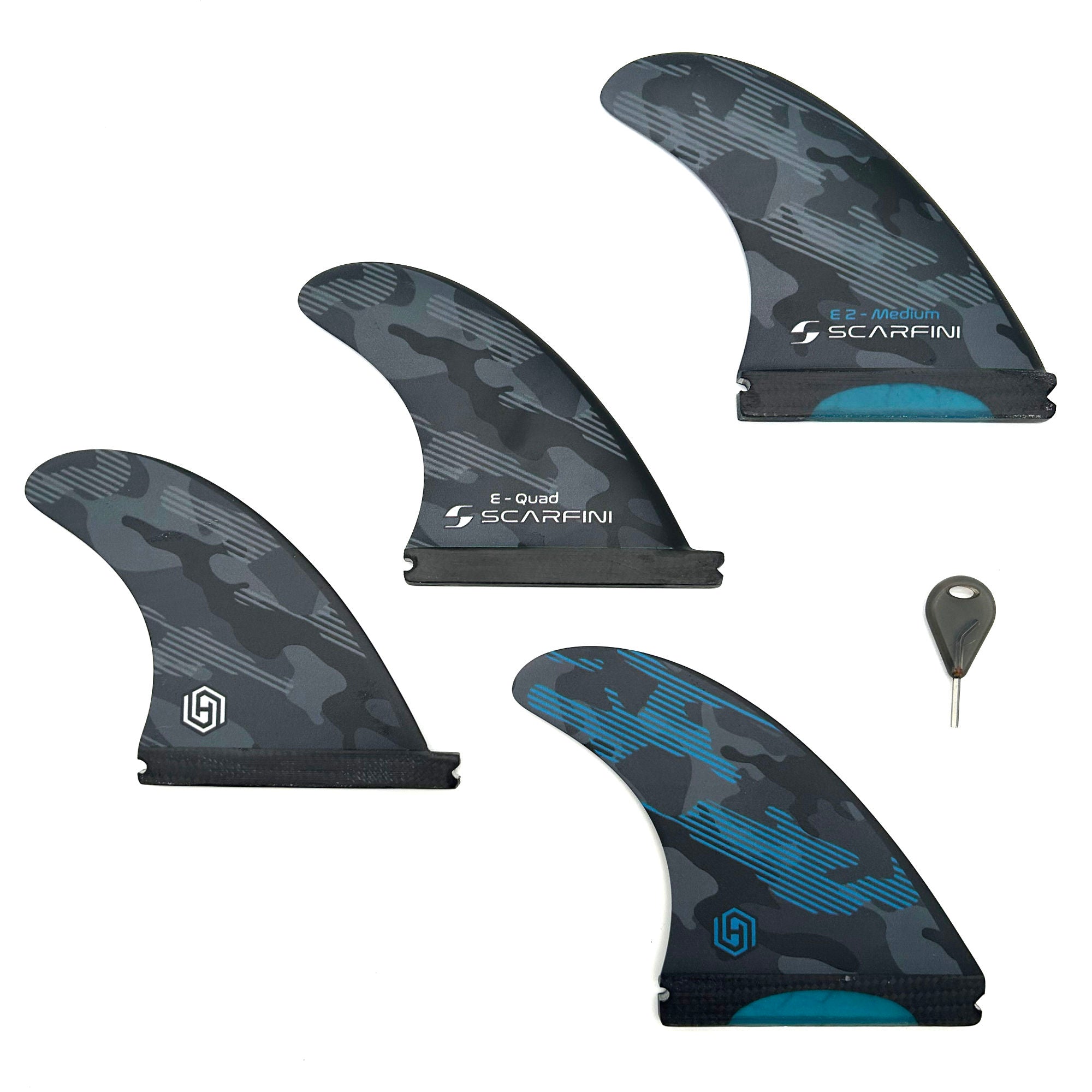 SCARFINI - FIVER - VELOX CARBON - 5 Fins - Medium - Futures