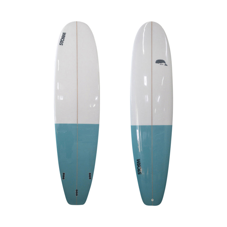 Tabla de surf STORM - Mini Malibu - 7'6 - Diseño Beluga