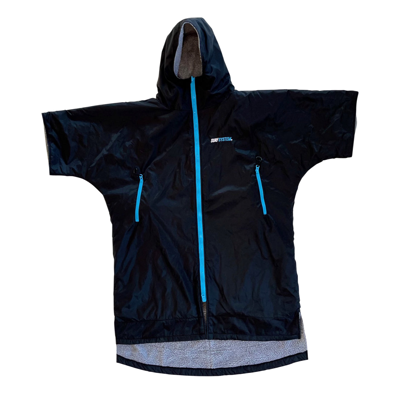 SURF SYSTEM - Waterproof Winter Poncho - Black/Blue