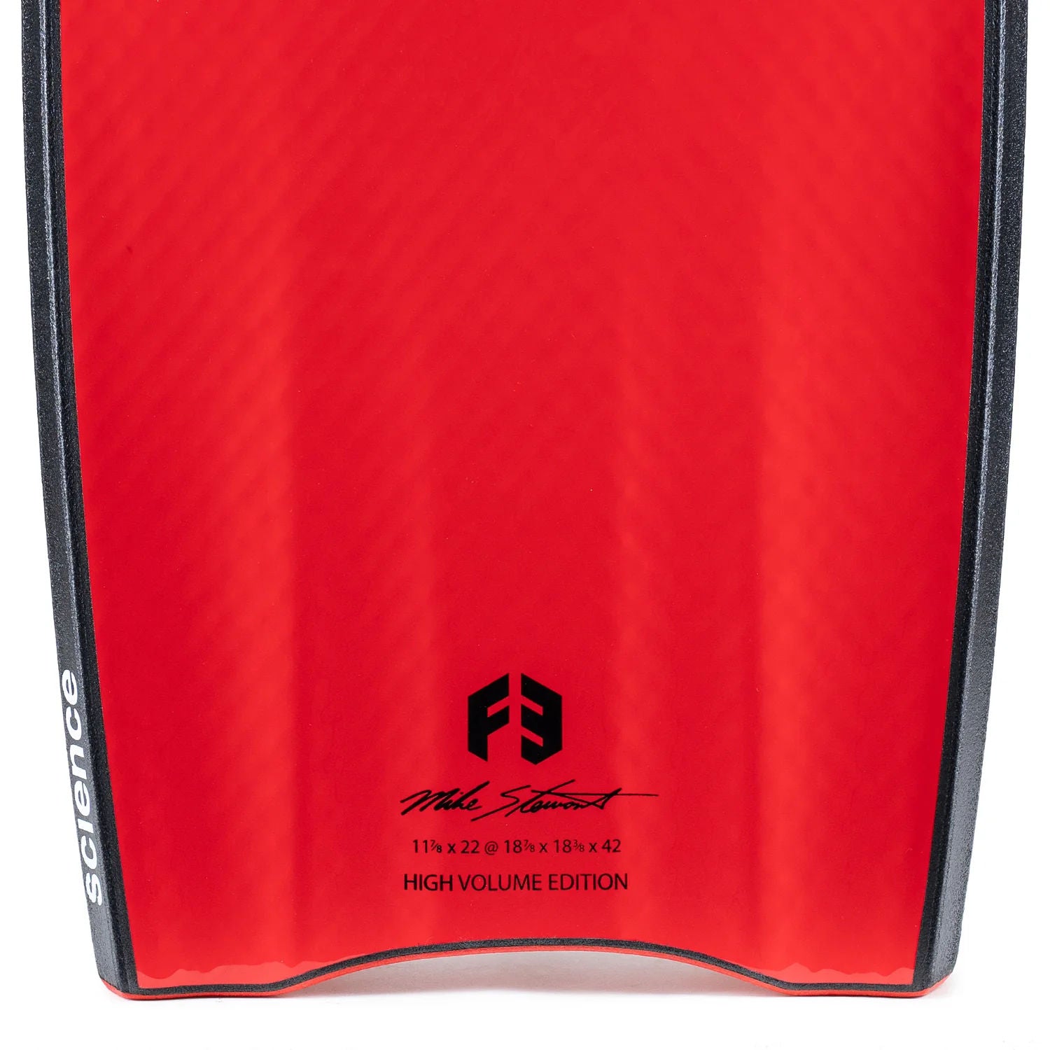 Science Bodyboards - Style Loaded F3 Hi Volume PP - Black / Red