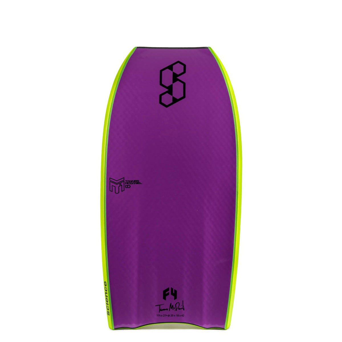 Science Bodyboard - Tanner LTD PP 1.9 Tri Quad F4 - Black / Violet