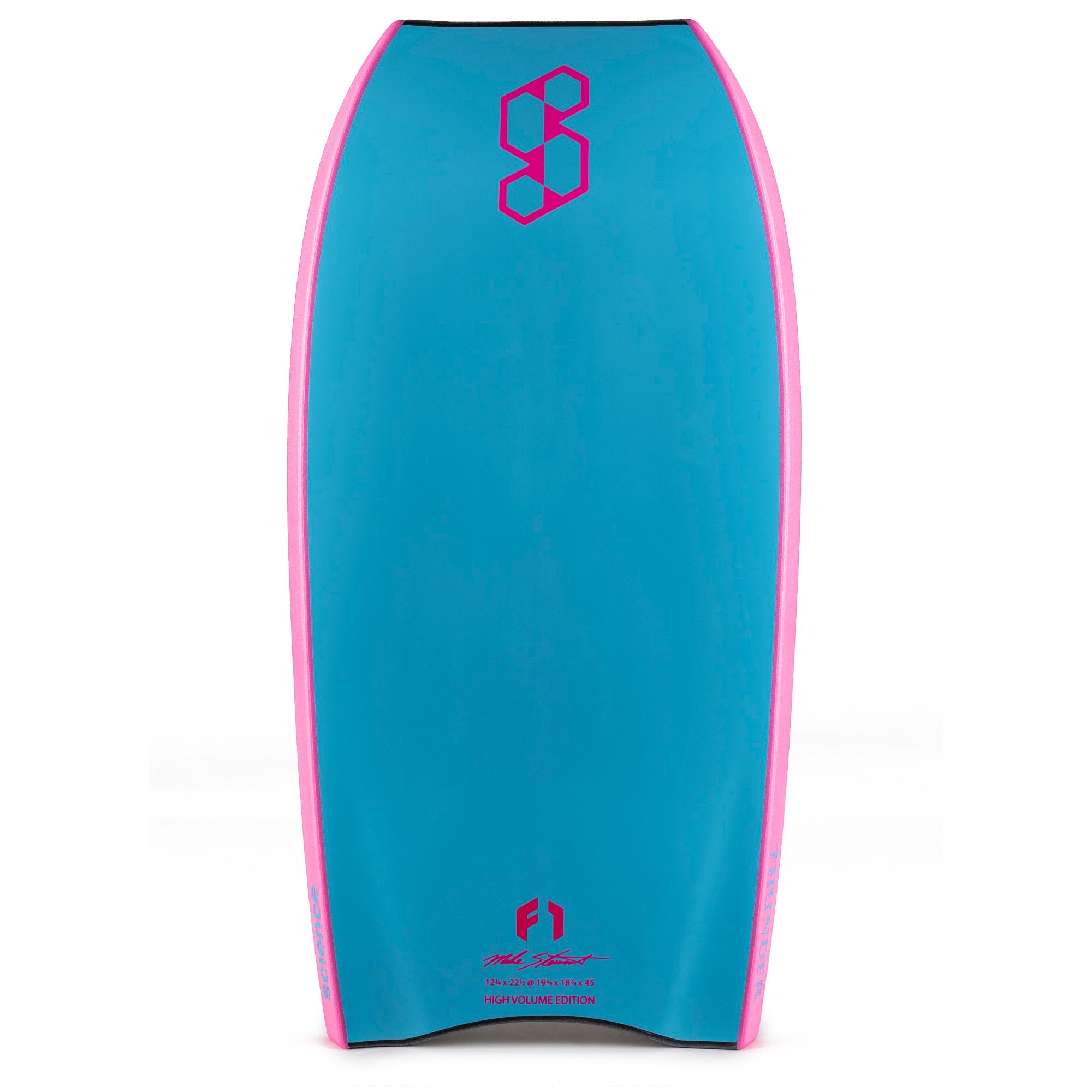 Science Bodyboard - Thunder XL 3x Stringers PP - Gun Metal Grey / Aqua